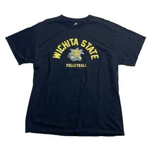Wichita State Shockers Volleyball T-Shirt Men's XL Black Athlete's Thread